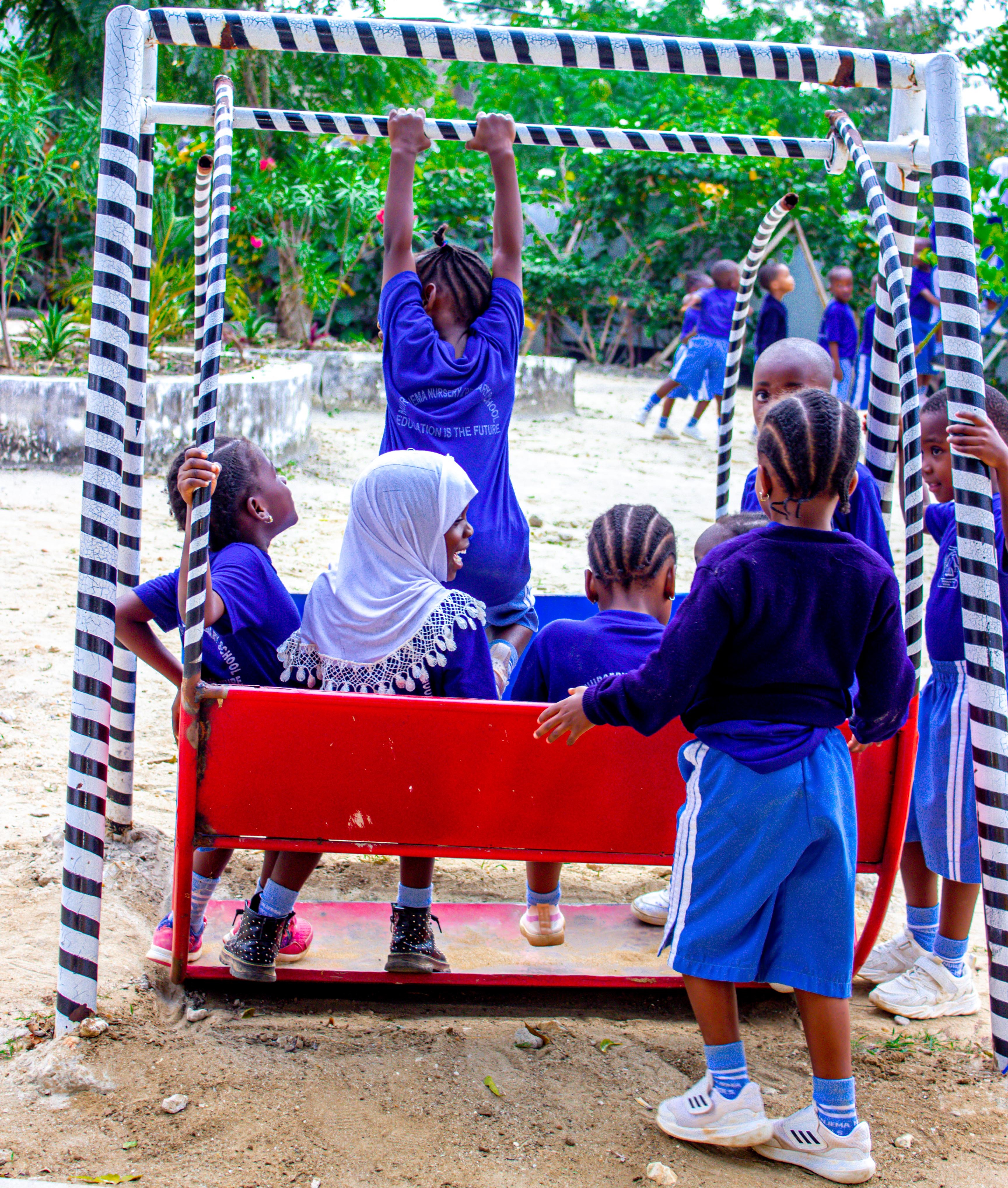 Expansive playground featuring age-appropriate equipment for physical activity, promoting social interaction, healthy development, and a love for outdoor play. Expansive Playground